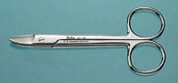 Miltex Vantage Crown and Collar Scissors, Straight, Smooth, Stainless Steel, 4-1/8", 1/Pk, V99D-133
