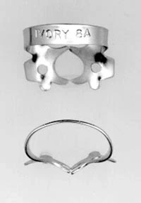 Ivory Rubber Dam Clamp #8A, Winged, Stainless Steel, Upper & Lower Molar, 50057336