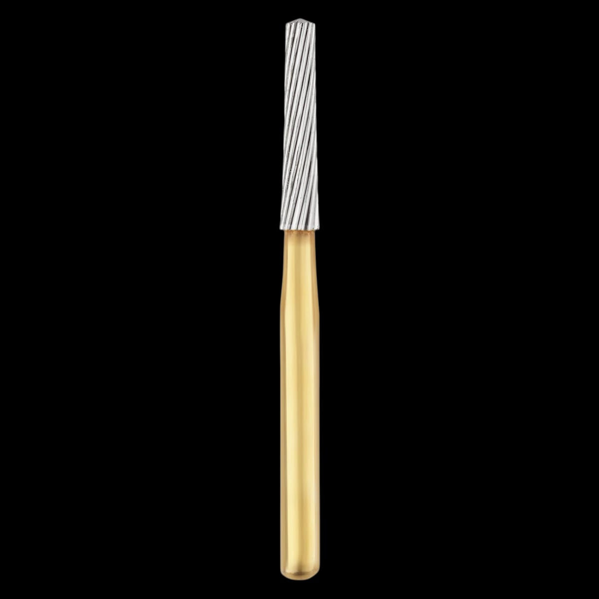 SS White Trimming & Finishing Carbide Bur, 20-Blade, Tapered Fissure, Pointed End, Friction Grip, Size #8878, 5/Pkg