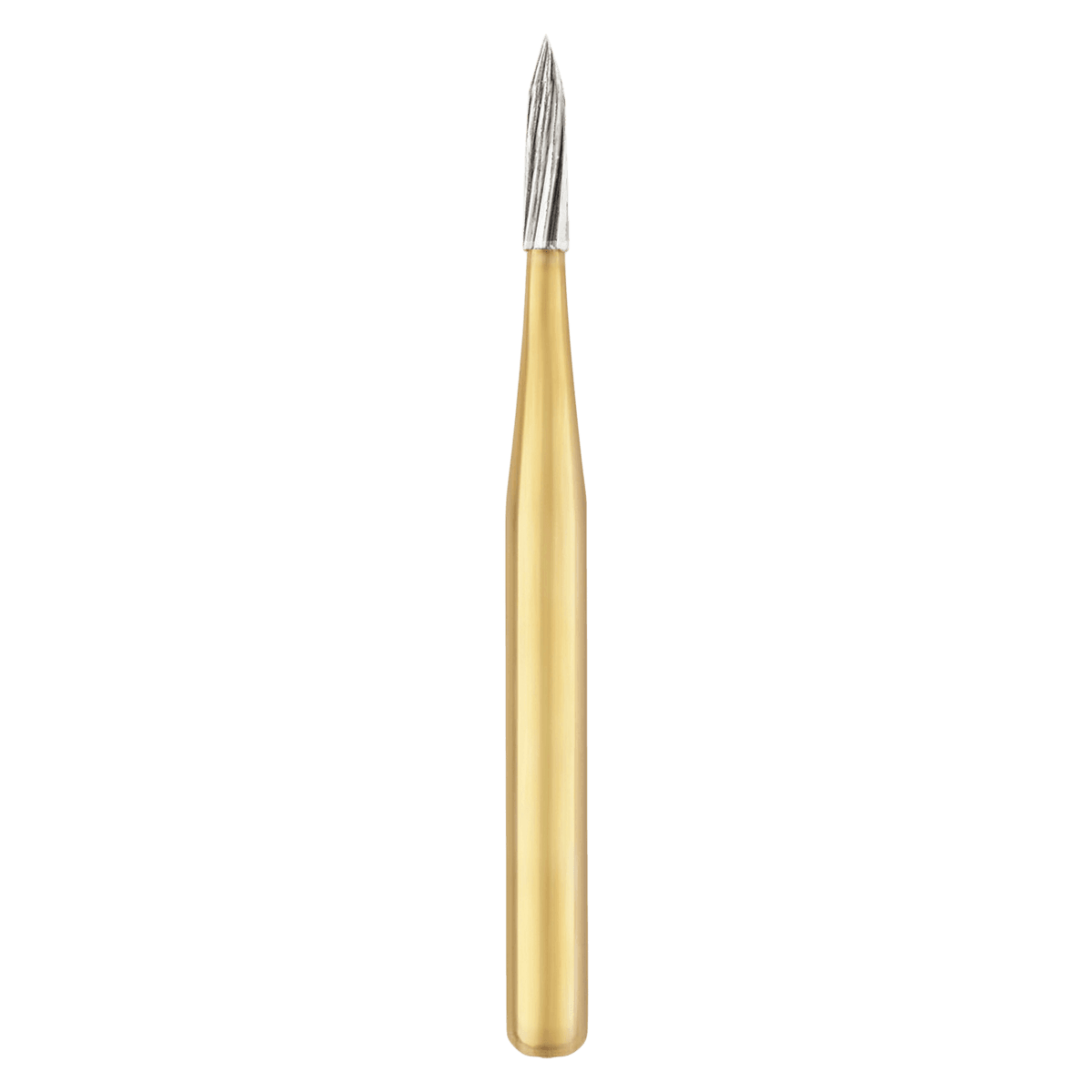 SS White Trimming & Finishing Carbide Burs, 12-Blade, Needle #7901, Friction Grip, 100/Pkg, 13620
