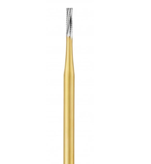 Great White® Gold Series Sterile Carbide Burs, FG, Straight Fissure, #557SL, 25/Pkg