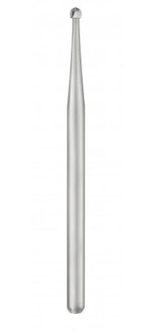 SS White Sterile Carbide Bur, HP Shank, Round #2, 50mm, Single-Patient-Use, 25/Roll