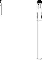 SS White Standard Operative Carbide Bur, HP, Round #4, 1.4 mm Head, 10/Pk, 14832