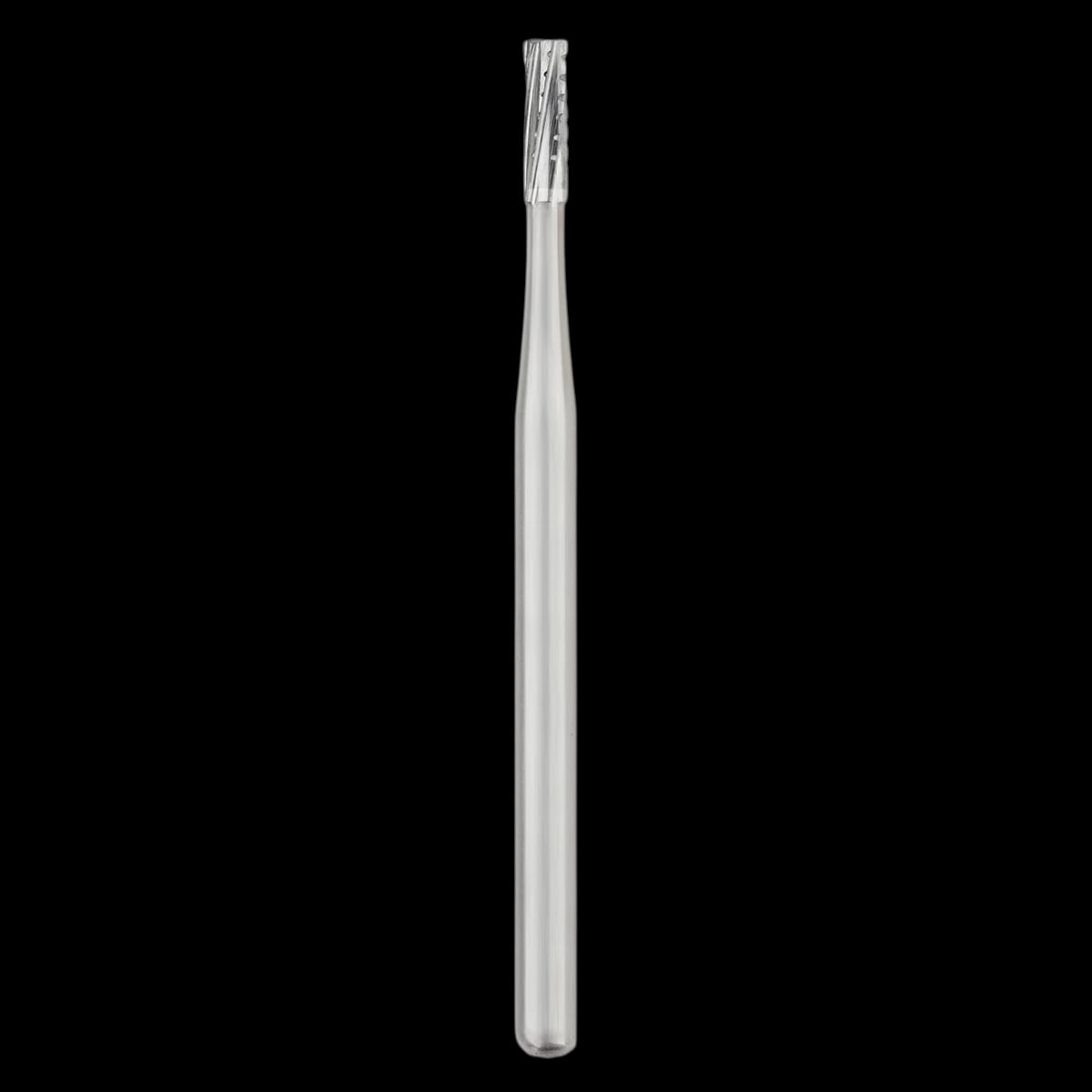 SS White HP #558 Straight Fissure Flat End Crosscut Carbide Bur, 1.2 mm Diameter, 3.8 mm Head Length, 10/Pk, 14874