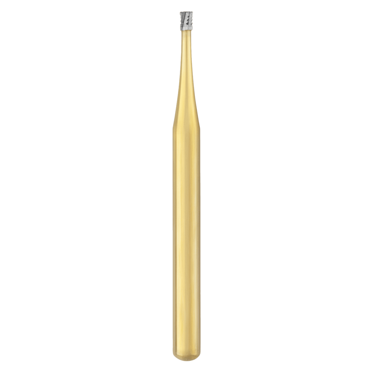 Great White Gold Series Sterile Carbide Bur, Inverted Cone, Friction Grip, #34, 25/Roll, GW34