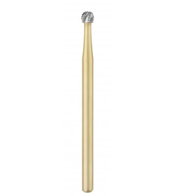 Great White Gold Series Sterile Carbide Burs, Round, Friction Grip (FG) Long #6SL, 25/Roll, GWSL 6