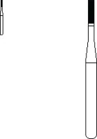 SS White Standard Operative Carbide Bur, FG, Straight Flat End Fissure, #56, 10/Pk, 14991