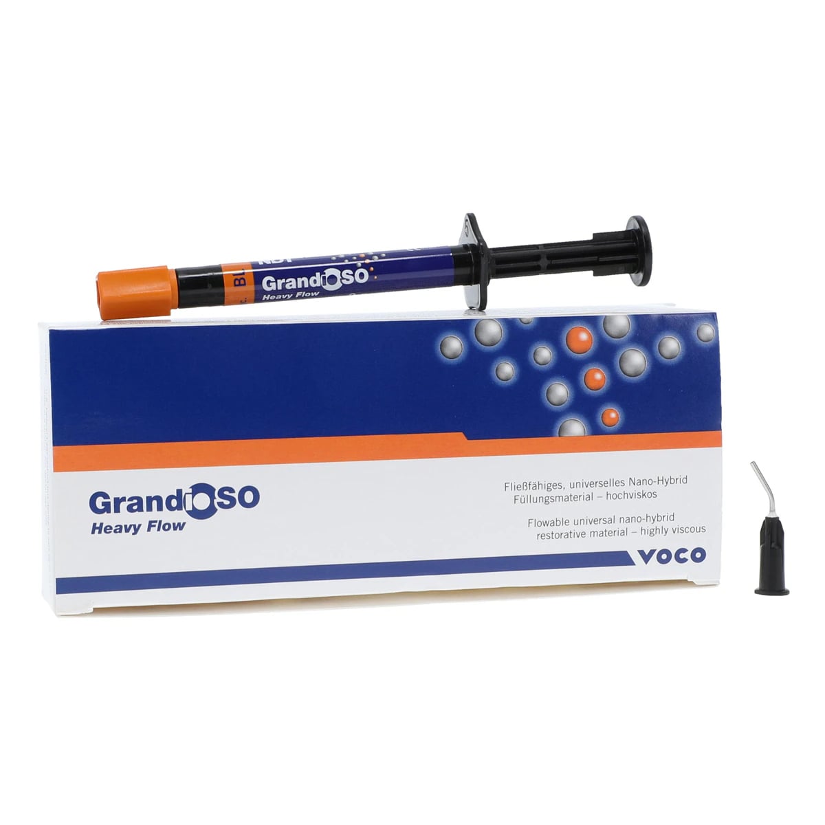 GrandioSO Heavy Flow Flowable Composite, Shade Bleach BL, 2g Syringe Refill, 2/Pkg