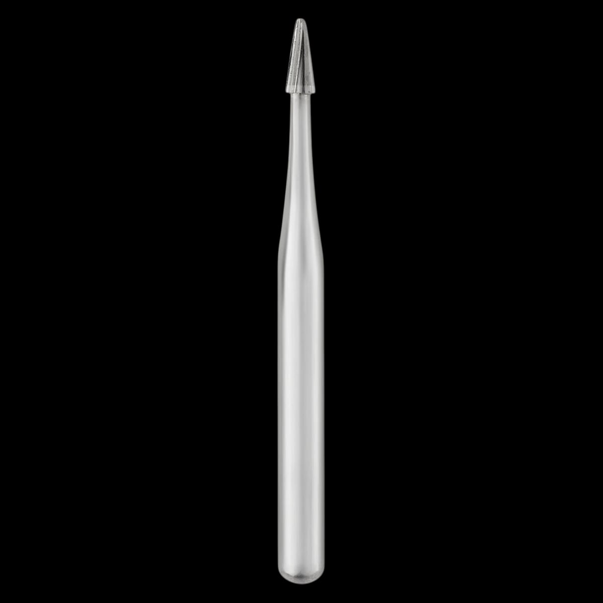 Fissurotomy Carbide Bur, Original Tapered Fissure, FG, 1.1 mm Head Diameter, 2.5 mm Head Length, Bulk 100/Pk, 13097
