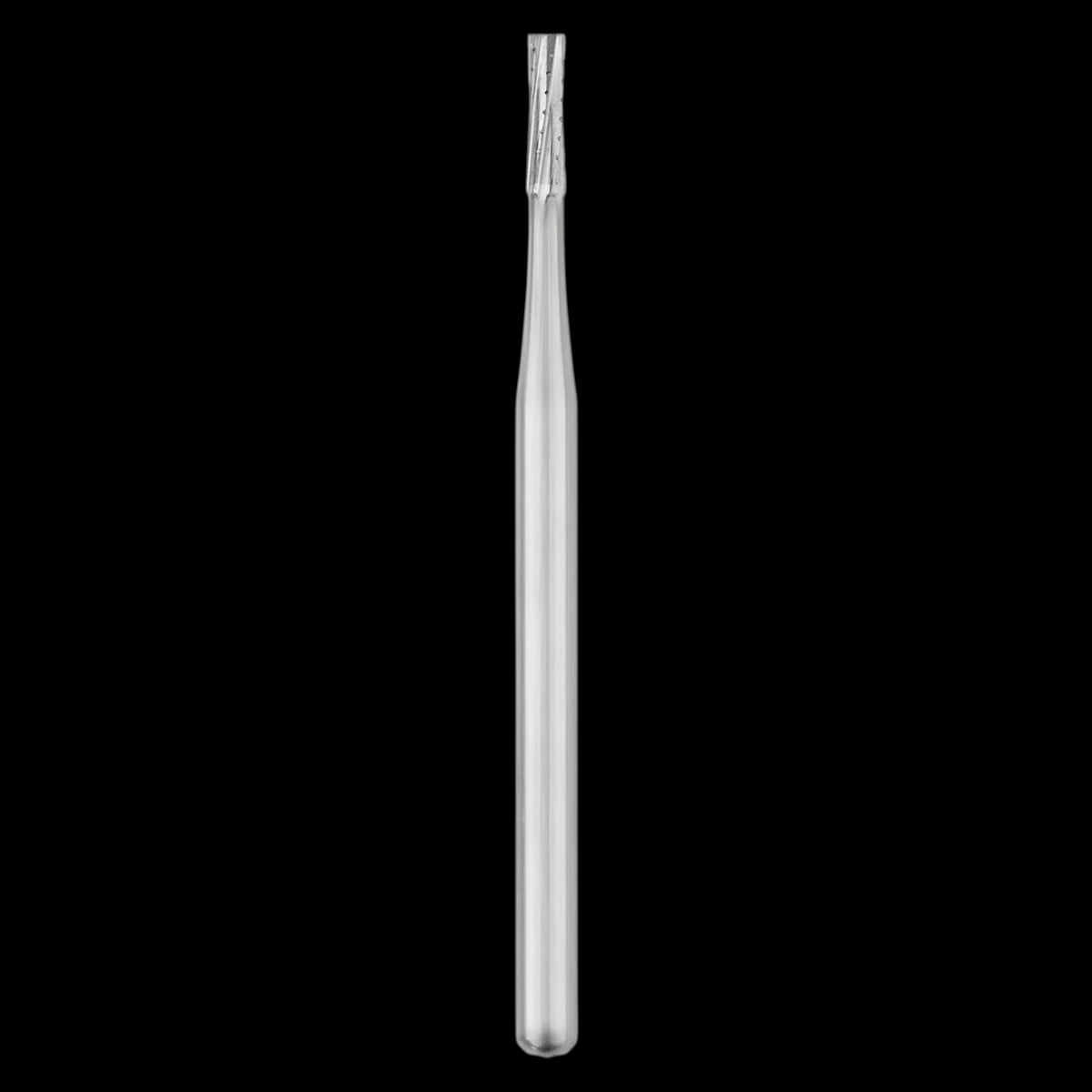 SS White Sterile Carbide Burs, FG Friction Grip, Straight Fissure Flat End Crosscut, #557, 100/Pkg
