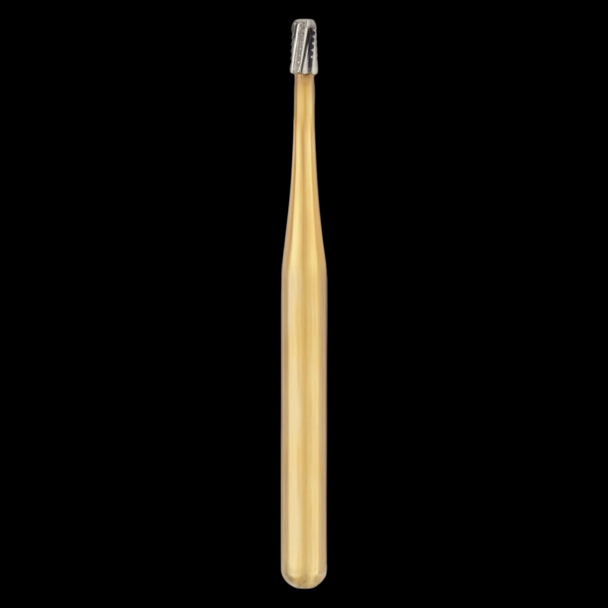 Great White Gold Series Sterile Carbide Bur, FG, Straight Fissure, #1, GW1, 25/Pkg