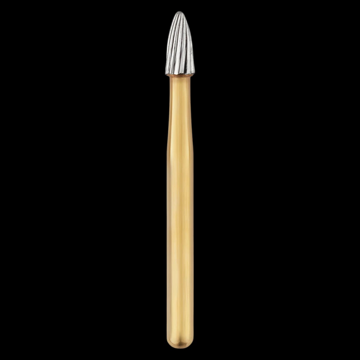 SS White 7274 Trimming and Finishing Carbide Bur, FG, Flame, 12 Blade, Sterile, 25/Roll