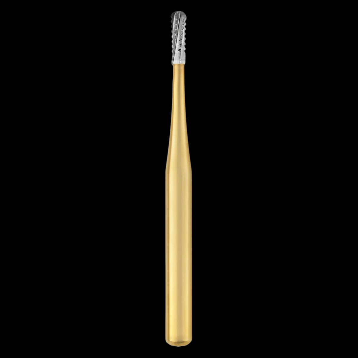 Great White Gold Series Carbide Burs, FG, Pear, #GW245, 100/Pk, 13089