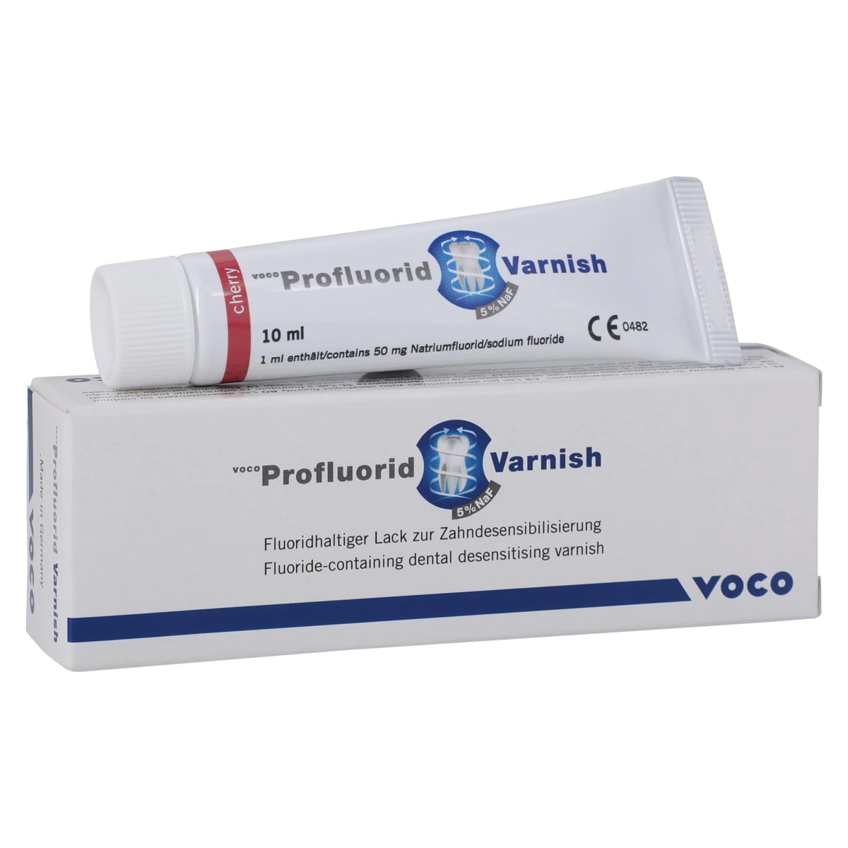 VOCO Profluorid 5% Sodium Fluoride Varnish, 10 ml Tube, Cherry Flavor, 1267