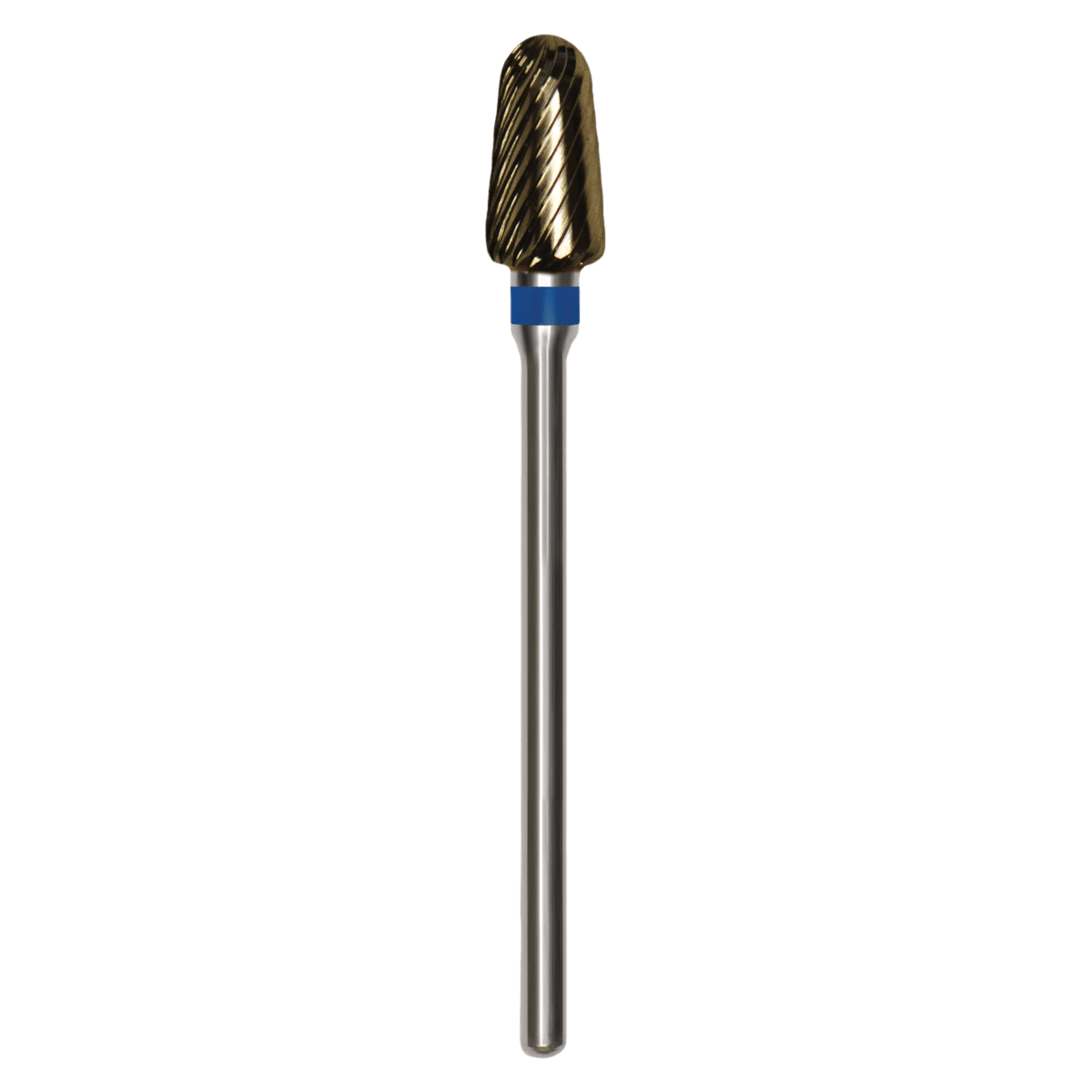 Great White Lab Series Carbide Bur, M Series, ISO 200, Round-End Taper Spiral Cut, 6.0mm Head Diameter, HP Shank, GW351-060M-4, 1/Pk