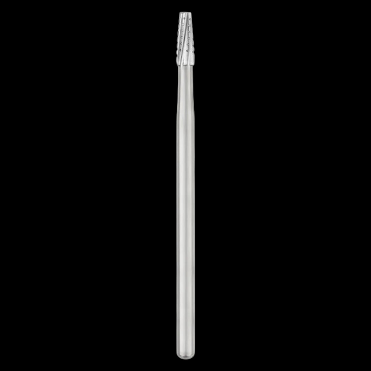 SS White #702L Oral Surgery Carbide Bur, Cross Cut Fissure, Flat End Tapered, HP Shank #2, 51mm, Sterile, 10/Pk, 30024
