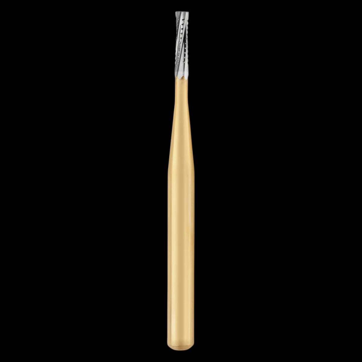 Great White Gold Series Carbide Burs, FG, Straight Cross Cut Fissure, # GW556, 10/Pk, 18217