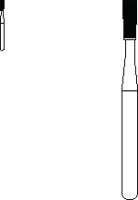 SS White Standard Operative Carbide Bur, FG, Inverted Cone, #37L, 1.4 mm Head Diameter, 3.8 mm Head Length, 10/Pk, 15027