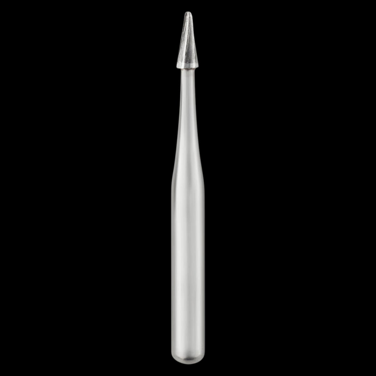 SS White Fissurotomy Carbide Bur, FGSS, Micro, Shallow Tapered Fissure (STF), 0.7 mm Head Diameter, 2.5 mm Head Length, Short Shank, 10/Pk, #18015