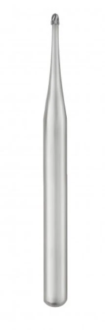 SS White 1/2 FG Short Shank Round Carbide Bur, 0.6 mm Diameter, 0.5 mm Length, 100/Pk