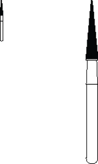 SS White 12-Blade Composite Trimming & Finishing Carbide Bur, FG, Tapered Fissure, #CFT3, 5/Pk, 16003-5