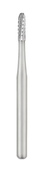 SS White #1558 FGSS Short Shank Straight Fissure Round End Crosscut Carbide Bur, 10/Pk