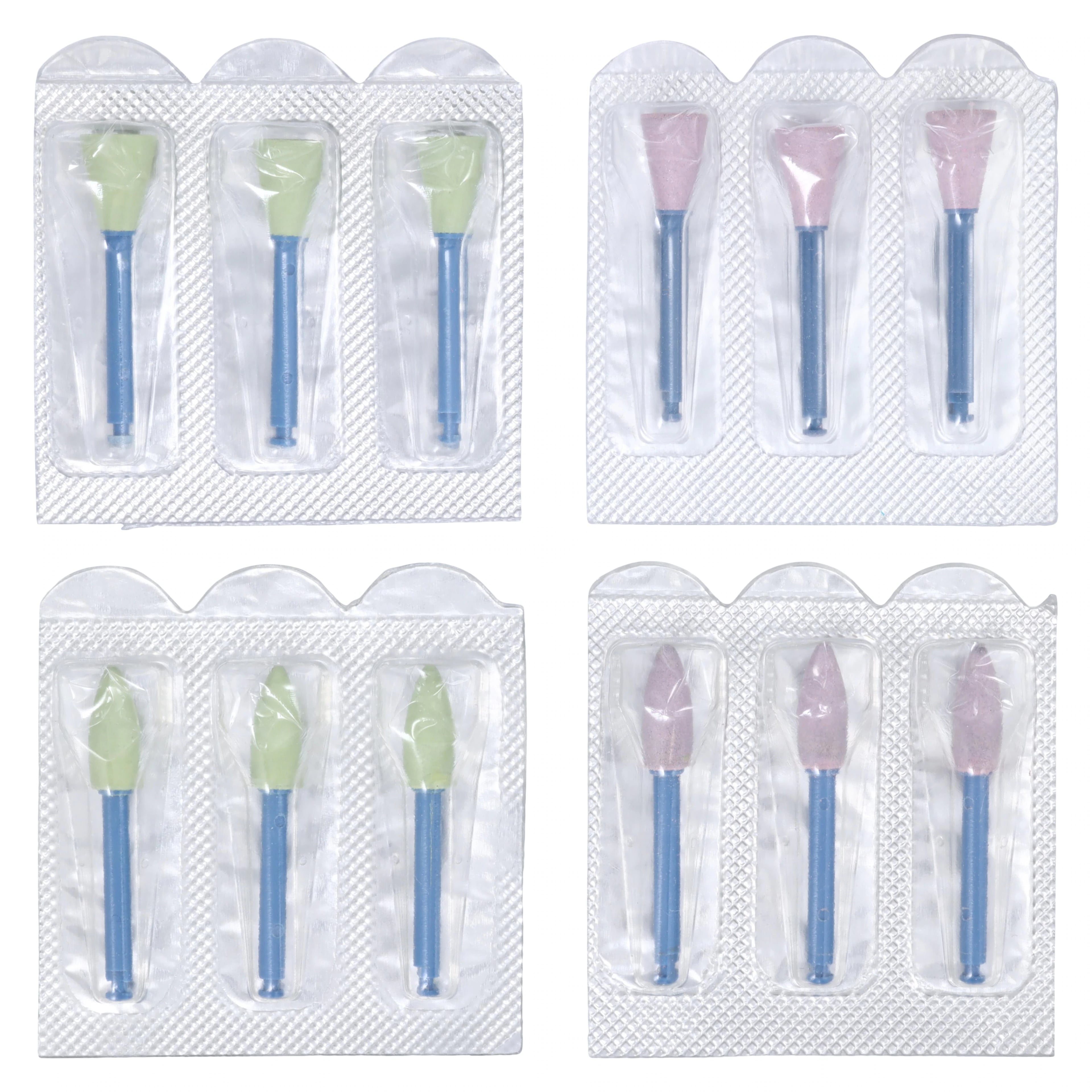 Jazz P2S Silicone Carbide Polishers, RA Latch, 12-Piece Assortment Kit, Medium & Fine, 89021