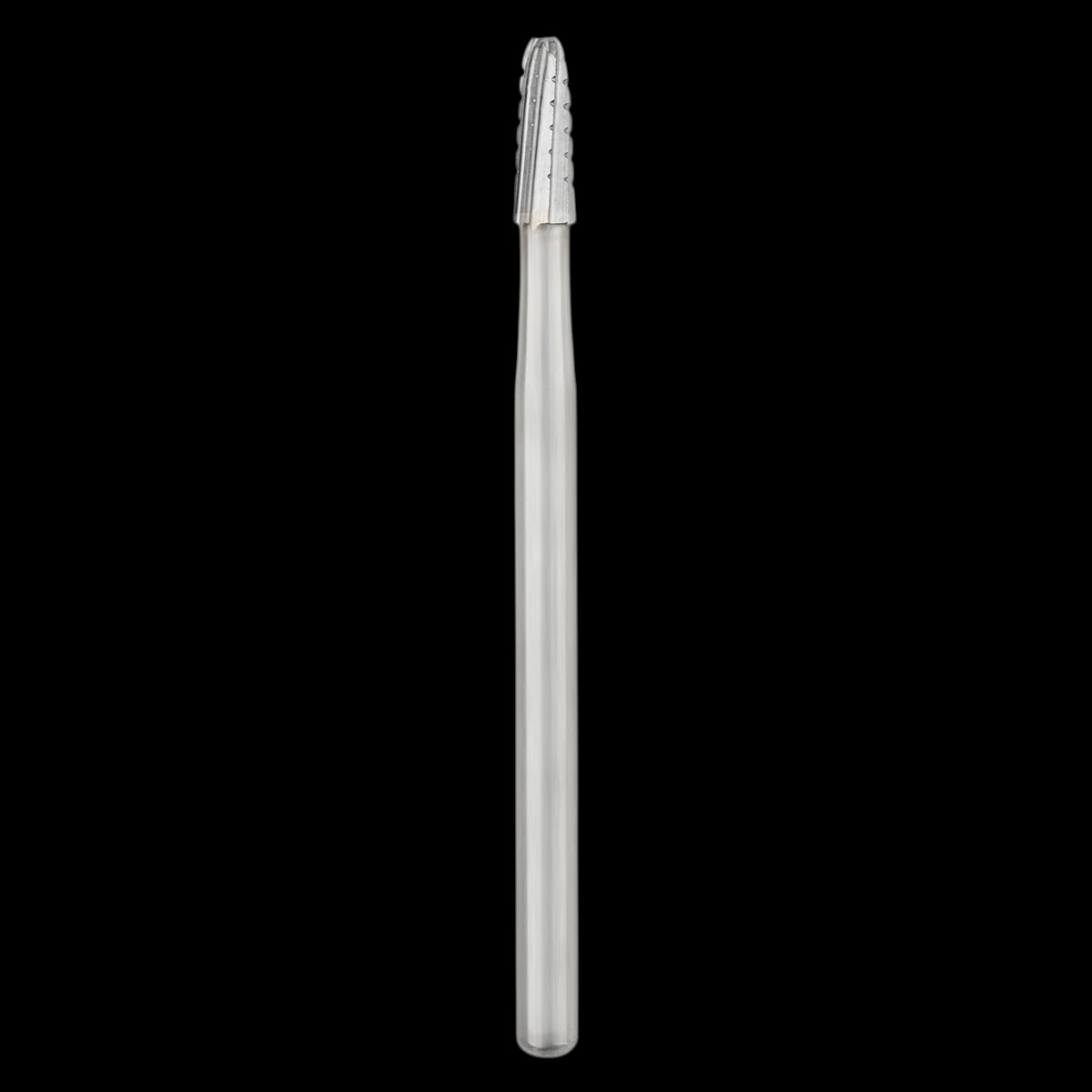 SS White #1702 Surgical Length Carbide Bur, Tapered Fissure Round End Cross Cut, Friction Grip (FG), 5/Pkg, 14074-5
