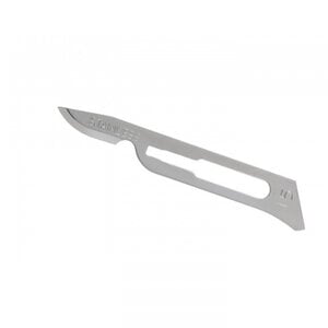 Carbon Steel Surgery Blades, Size 15C, Sterile, 100/Box