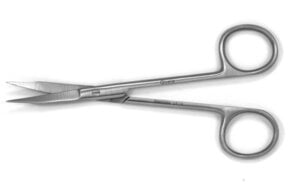 Quala Goldman-Fox Scissors, Curved 5", Serrated