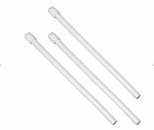 Advance Basic Saliva Ejectors, White with White Tip, Pack of 100
