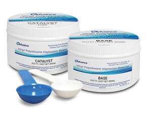 Advance VPS Putty Fast Set Base/Catalyst Impression Material, 300 mL Kit