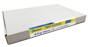 Advance Tray Sleeves, Size B, 10.5" x 14", Clear, 500/Box
