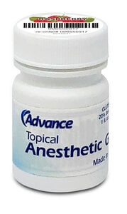 Advance Topical Anesthetic Gel, Raspberry Flavor, 1 oz Jar
