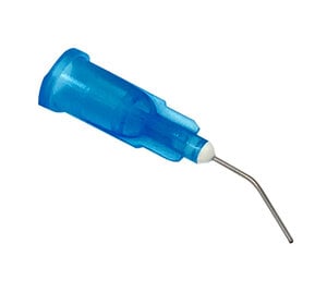 Advance Pre-Bent Dispensing Tips, Blue, 25 Gauge, Bag of 100