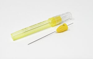 Advance Plastic Hub Dental Needles, 27 Gauge, Long (1-3/8 in.), Yellow, 100/Box