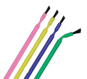 Advance Disposable Bendable Brush Applicator, Regular, Black, Pkg/100