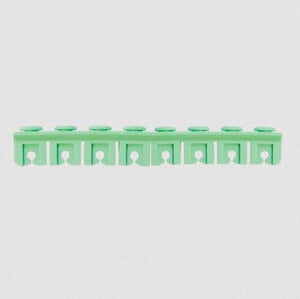 Advance Cassette Rails, Dual Sided 16 Instrument Holder Set, Lt. Green, Set/4