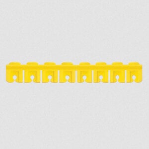 Advance Cassette Rails, Dual Sided 16 Instrument Holder Set, Yellow, Set/4