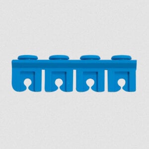Advance Cassette Rails, Dual Sided 8 Instrument Holder Set, Blue, Set/4