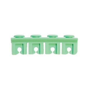 Advance Cassette Rails, Dual Sided 8 Instrument Holder Set, Lt. Green, Set of 4
