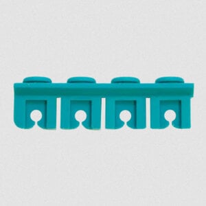 Advance Cassette Rails, Dual Sided 8 Instrument Holder Set, Teal, Set/4