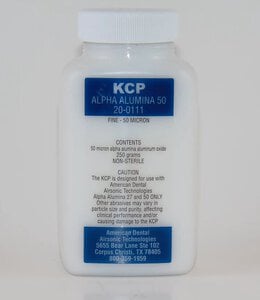 KCP Aluminum Oxide Powder, 50 Micron, 4 Bottles/Box, 250g Each