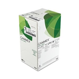 Gammex PF Neoprene Surgical Gloves, Size 8.0, Green, 50 Pairs/Box