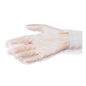 Biotrol Polyethylene Overgloves, Non-Sterile, Powder-Free, Textured, Clear, Unisize, 100/Box