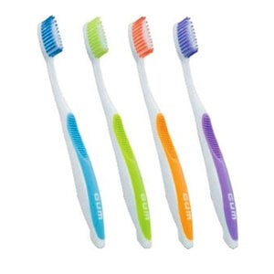 GUM Dome Trim Toothbrush, Soft, Compact Head, Pack of 12