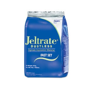 Jeltrate Dustless Alginate Impression Material, Fast Set, Pouch, 8 oz (Pack of 8)