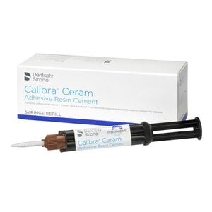 Calibra Ceram Adhesive Resin Cement Refill, Dual Cure Automix Syringe, Light, 4.5 g