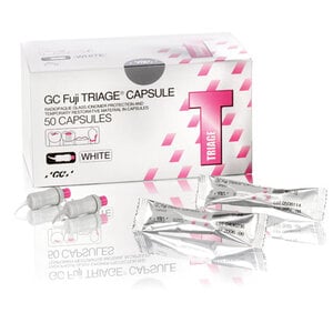 GC Fuji TRIAGE Glass Ionomer Sealant and Surface Protection Material, White Capsules, 50/Box, 002269
