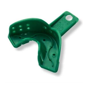 COE Spacer Disposable Impression Tray #32D, Green, Perforated, Anterior, 12/Pk